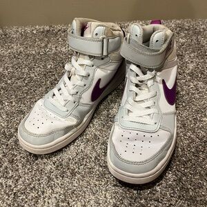 Nike Women's High-Top Sneakers - White and Purple